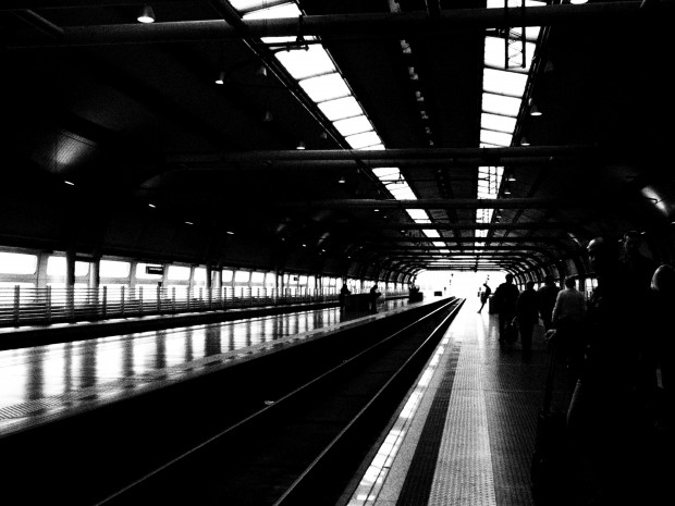 Fiumicino train station, just off the plane in Rome Fiumicino train station, just off the plane in Rome