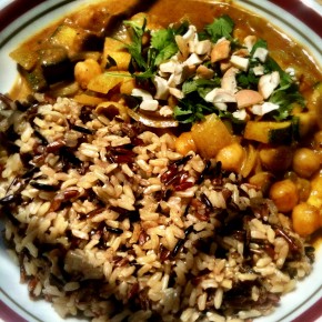 Chickpea coconut curry
