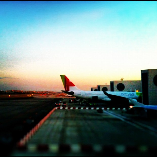 TAP planes at dawn in Lisbon TAP planes at dawn in Lisbon
