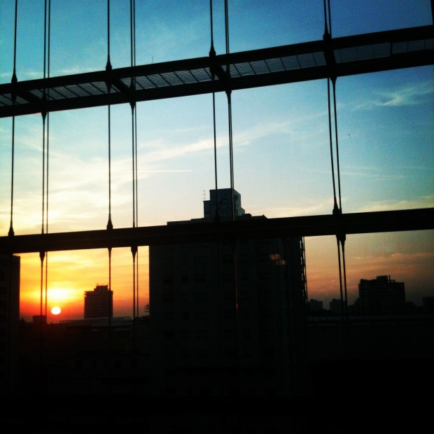 A Porto sunset from the Sheraton's elevators. A Porto sunset from the Sheraton's elevators.