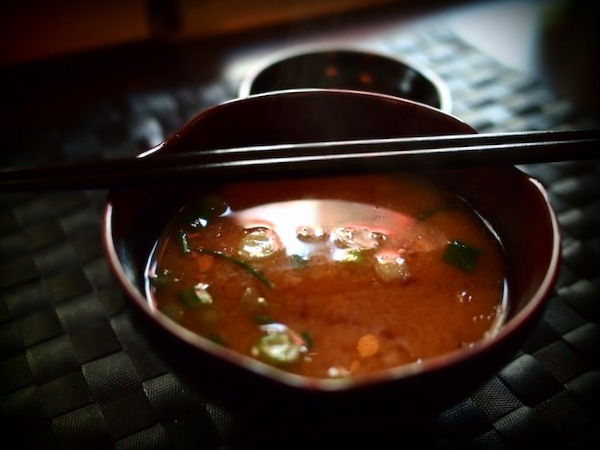 Cod miso soup at Sushibarinn