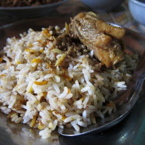 Nepali biryani in Yangon