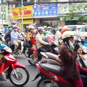 Motorbike traffic Vietnam